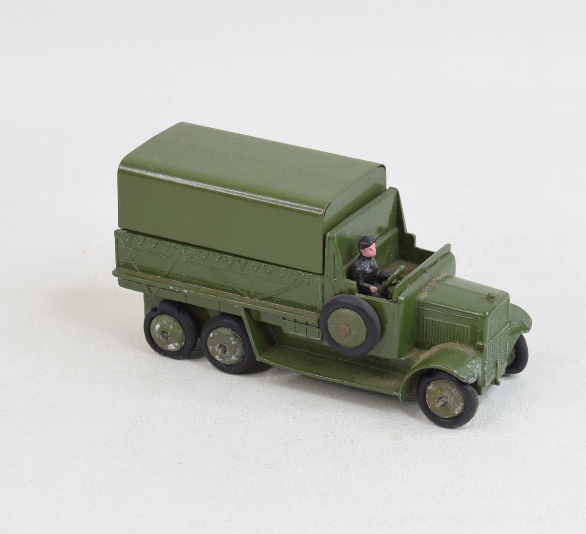 Pre war Dinky Toys 151b - Military six wheeled wagon - Very near mint