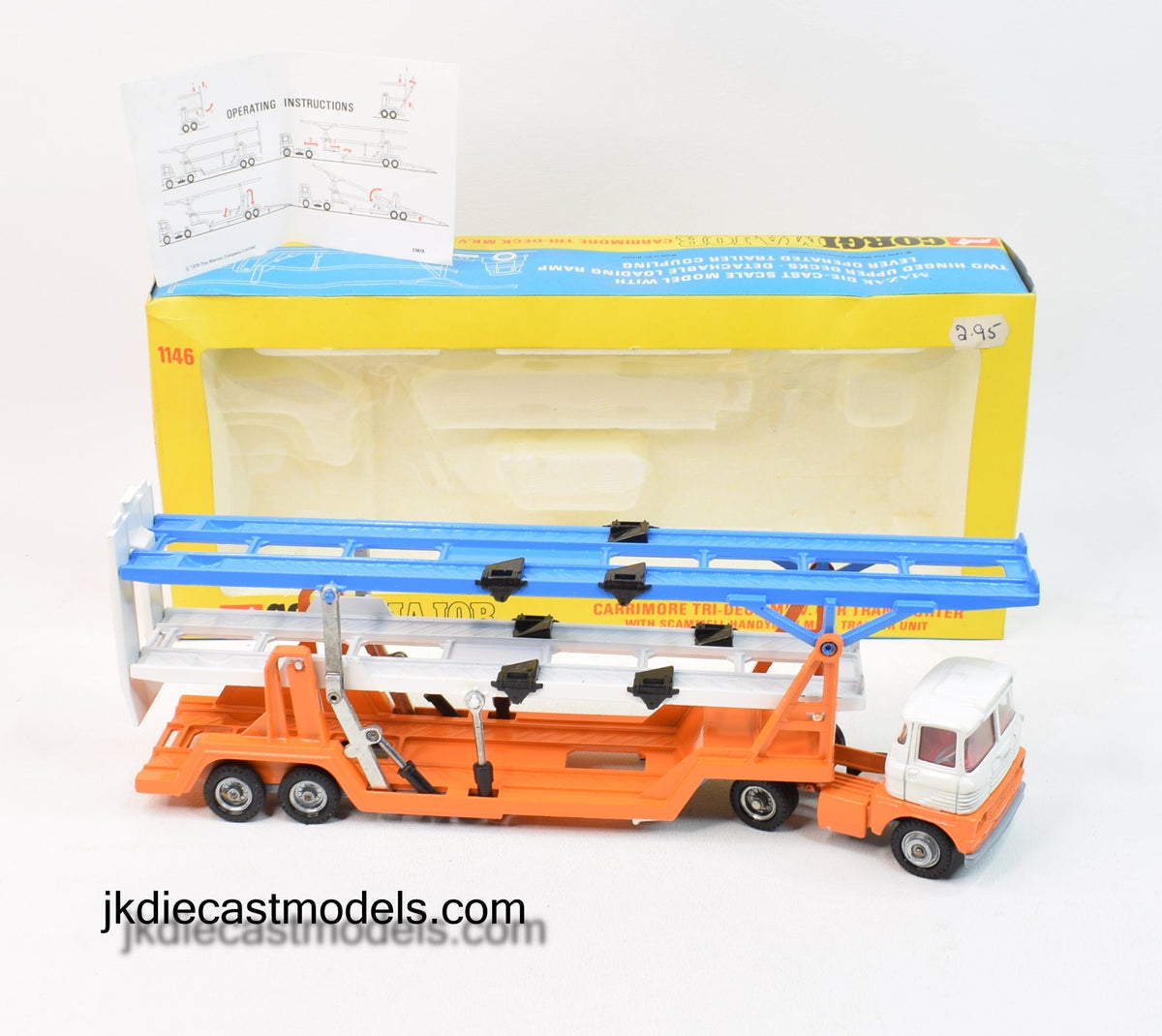 Corgi Toys 1146 Carrimore Tri-Deck Virtually Mint/Lovely box (Final listing 28/04/2023)