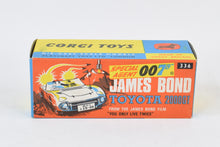 Corgi toys 336 James Bond Toyota Virtually Mint/Nice box
