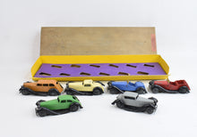 Prewar Dinky Toys 36  motor cars gift set