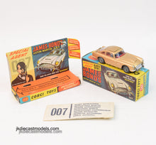 Corgi Toys 261 James Bond DB5 Virtually Mint/Boxed (With indicator casting)