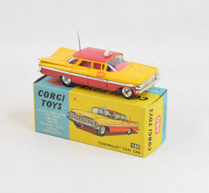 Corgi Toys 480 Chevrolet Taxi Cab Very Near Mint/Nice box