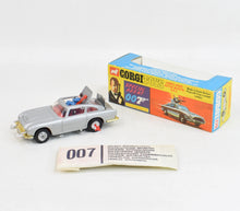 Corgi Toys 270 James Bond DB5 Mint/Nice box (without 270 to box face)