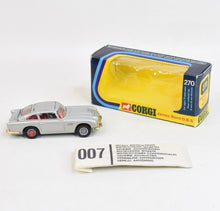 Corgi Toys 270 James Bond DB5 Virtually Mint/Boxed