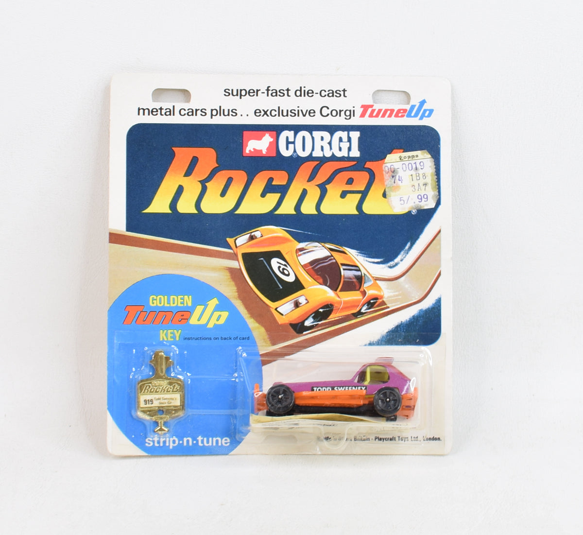 Corgi Rockets 919 Todd Sweeney's Stock car M.O.C