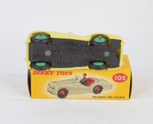 Dinky toys 105 Triumph Tr2 Virtually Mint/Nice box