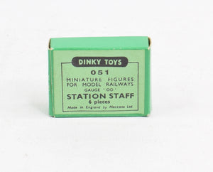 Dinky toys 051 Station Staff 'OO' Gauge Virtually Mint/Nice box 'Carlton Collection'