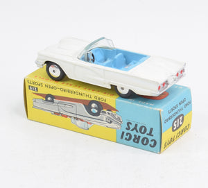 Corgi Toys 215 Ford Thunderbird Virtually Mint/Nice box 'Carlton Collection'