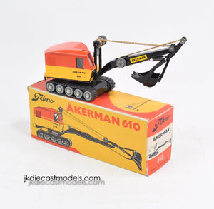 Tekno 860 Akerman Excavator with rubber tracks Virtually Mint/Boxed 'Carlton Collection'