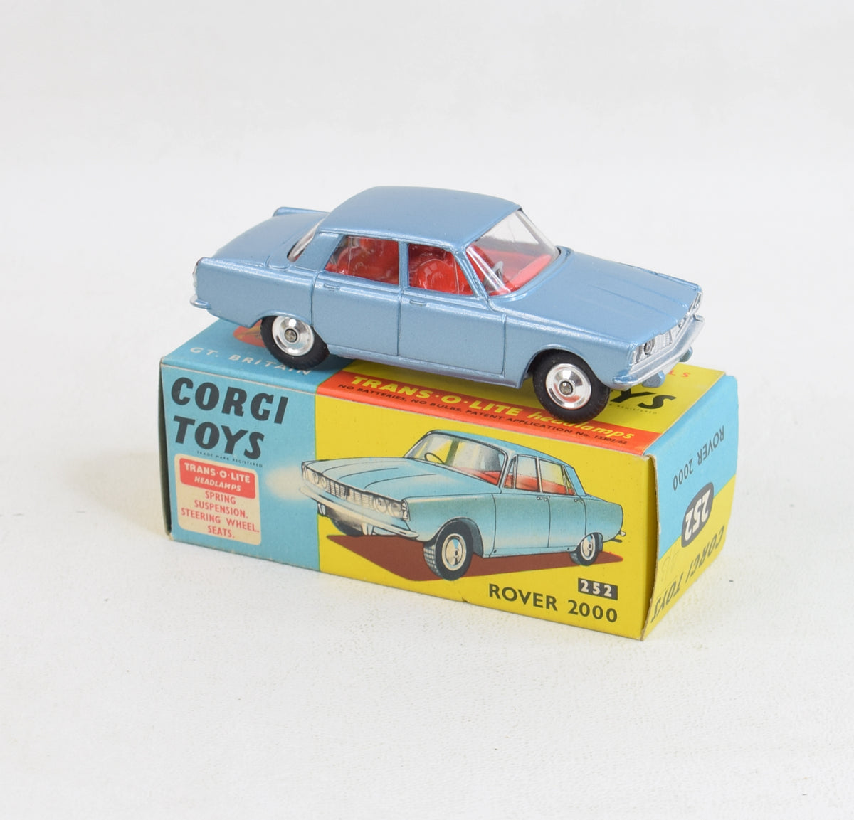 Corgi toys 252 Rover 2000 Virtually Mint/Nice box