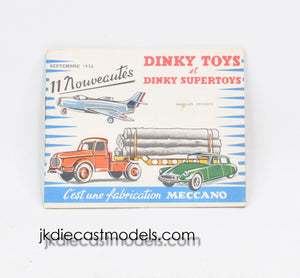 French Dinky toys 1956 Catalogue 'Dryden' Collection
