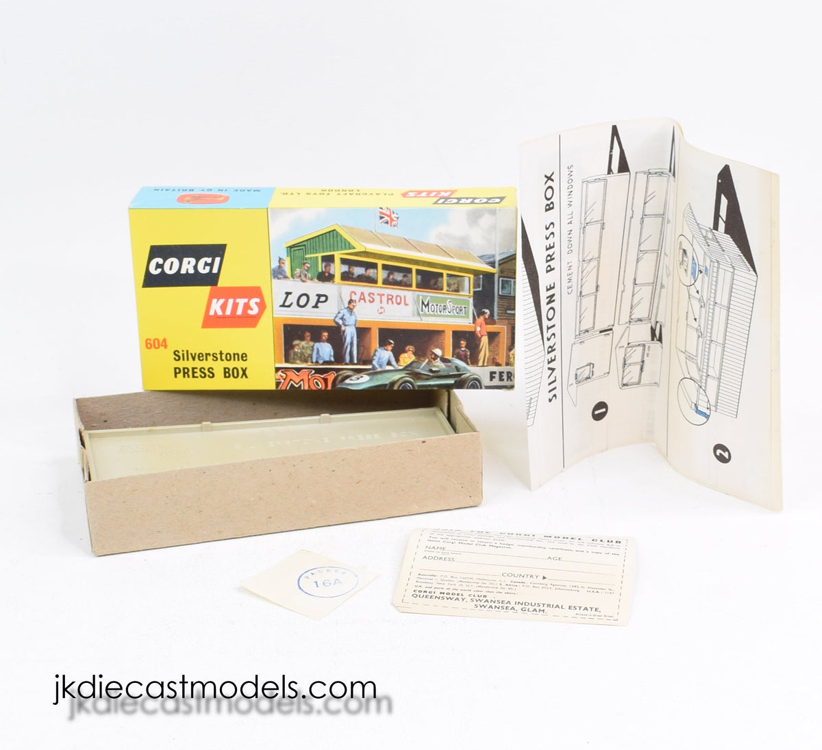 Corgi toys 604 Silverstone Press Box Virtually Mint/Boxed (MW)