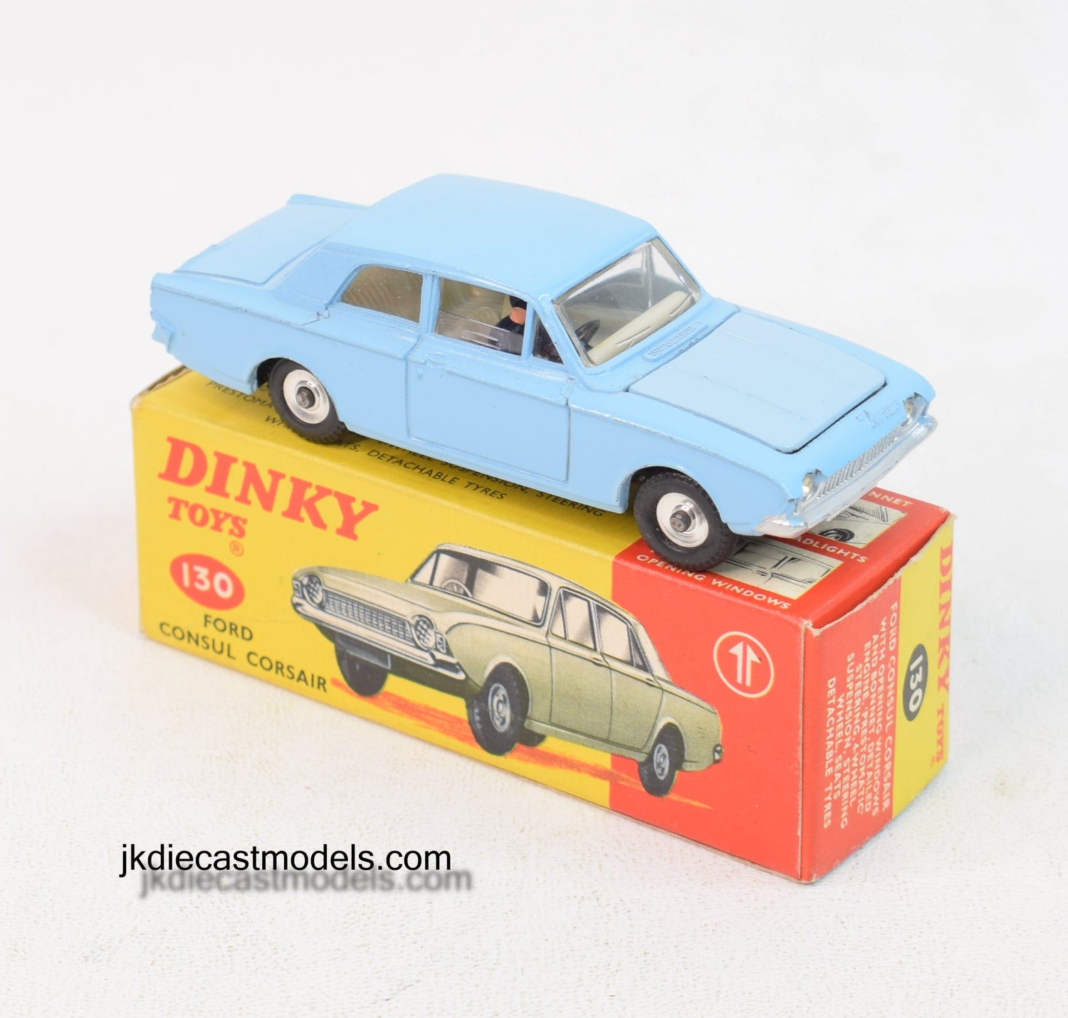 Dinky toys 130 Ford Consul Corsair Virtually Mint/Boxed 'Carlton' Collection (Chauffer)