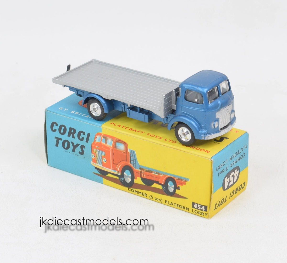 Corgi toys 454 Commer Platform Lorry Virtually Mint/Nice box 'Lansdown Collection'