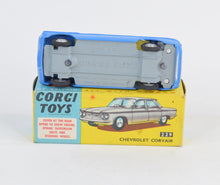 Corgi toys 229 Corvair Virtually Mint/Nice box
