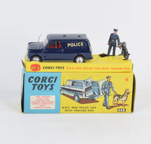 Corgi toys 448 B.M.C Mini Police Van with Tracker Virtually Mint/Nice box