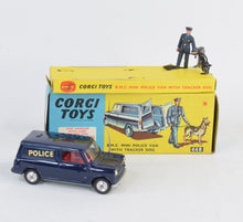 Corgi toys 448 B.M.C Mini Police Van with Tracker Virtually Mint/Nice box