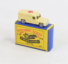 Matchbox Lesney 14 Ambulance Virtually Mint/Nice box