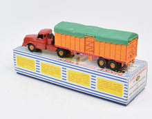 French Dinky 36B Willeme Tractor with Covered Trailer Virtually Mint/Boxed 'BGS Collection'