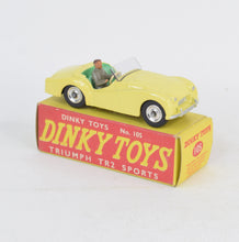 Dinky toys 105 Triumph Tr2 Virtually Mint/Nice box