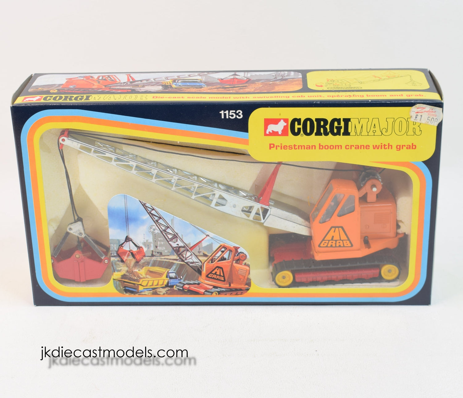 Corgi toys 1153 Priestman boom crane Appears Mint/Lovely box