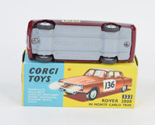 Corgi toys 322 Rover 2000 Monte Carlo Virtually Mint/Nice box
