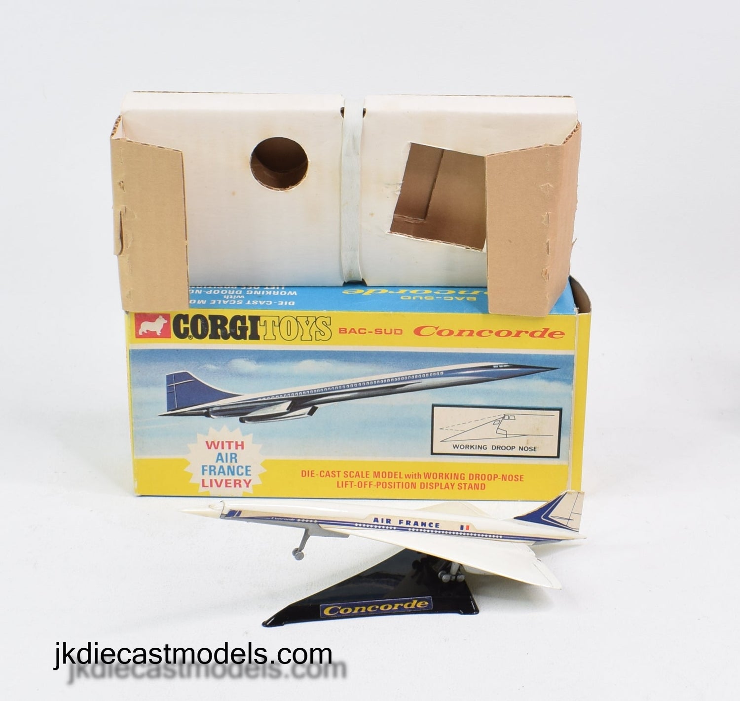 Corgi toys 650 BAC-SUD Concorde 'Air France' Virtually Mint/Boxed