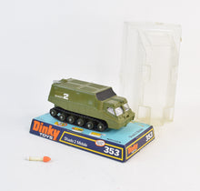 Dinky toys 353 SHADO 2 Mobile Virtually Mint/Boxed (Unley) (Dark green base)