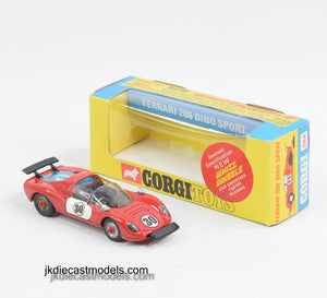 Corgi toys 344 Ferrari 206 Dino Very Near Mint/Boxed ''The Winchester Collection''