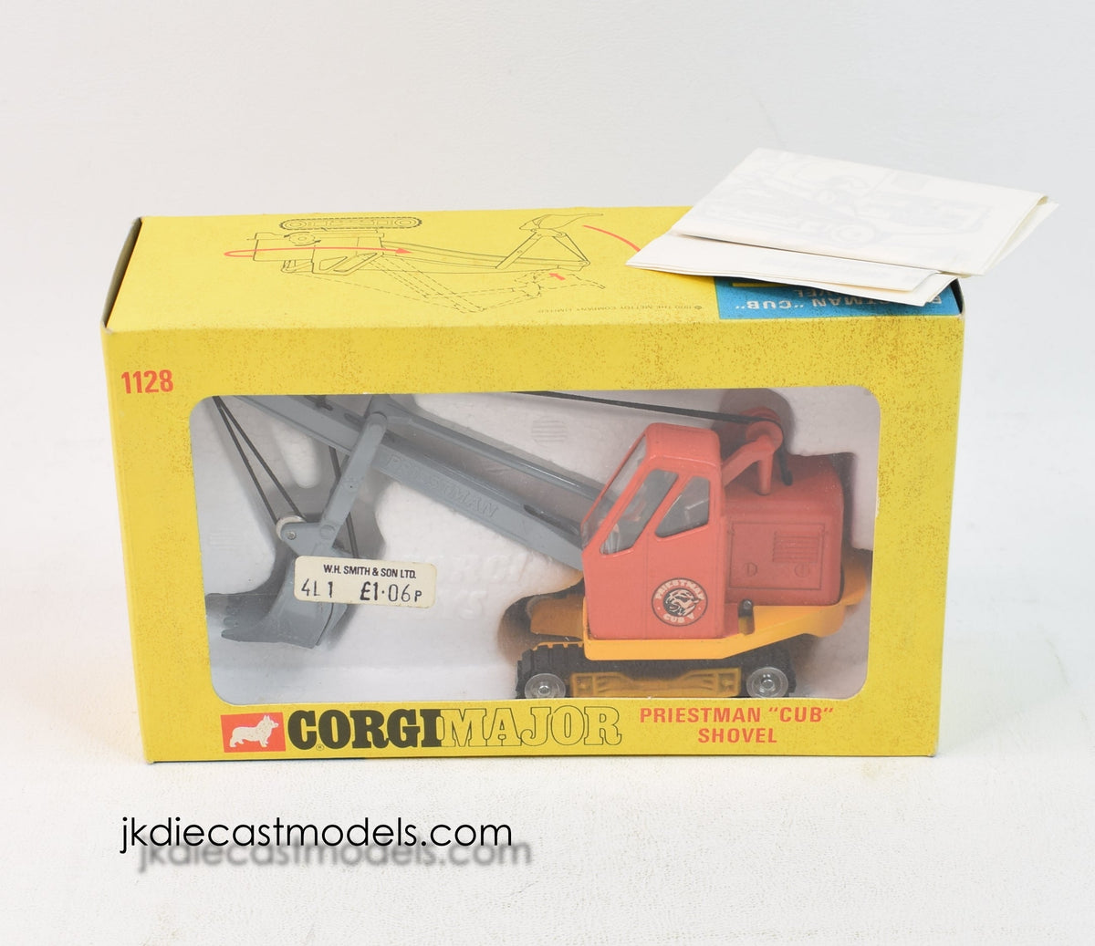 Corgi toys 1128 Priestman 'Cub' Shovel Mint/Lovely box