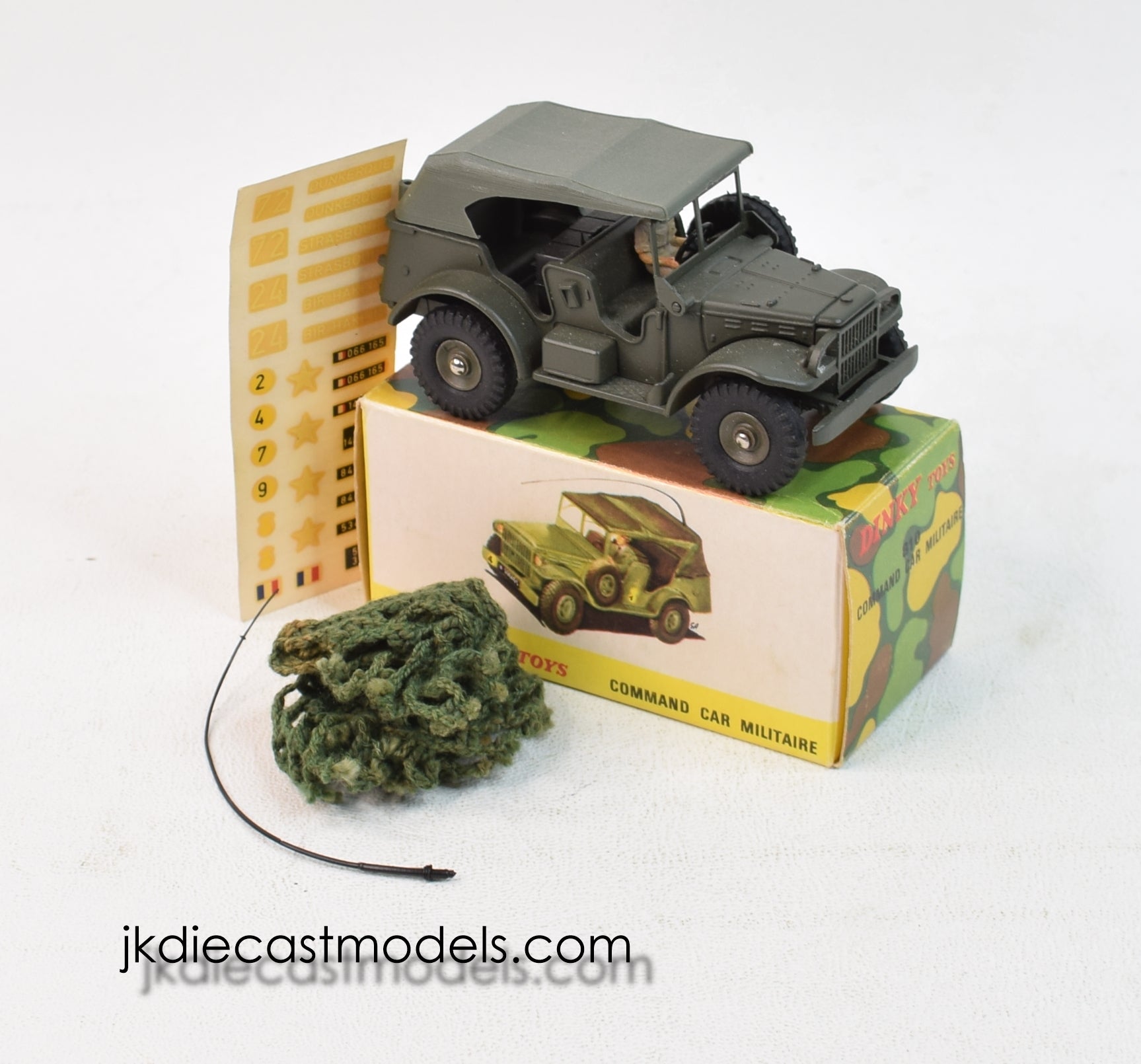 ミニカー DINKY No.810 COMMAND CAR MILITAIRE French Dinky 810 Command Car Virtually Mint/Nice box – JK