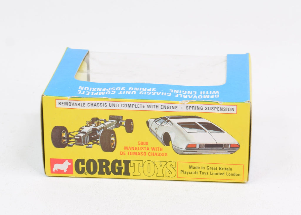 Corgi toys 271 Ghia 5000 Mangusta with de Tomaso Chassis Virtually Min ...