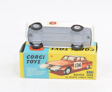 Corgi toys 322 Rover 2000 'International Rally Finish' Virtually Mint/Boxed