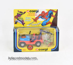 Corgi 261 Spider-Man Spiderbuggy & Green Goblin Virtually Mint/Nice box ''The Winchester Collection''