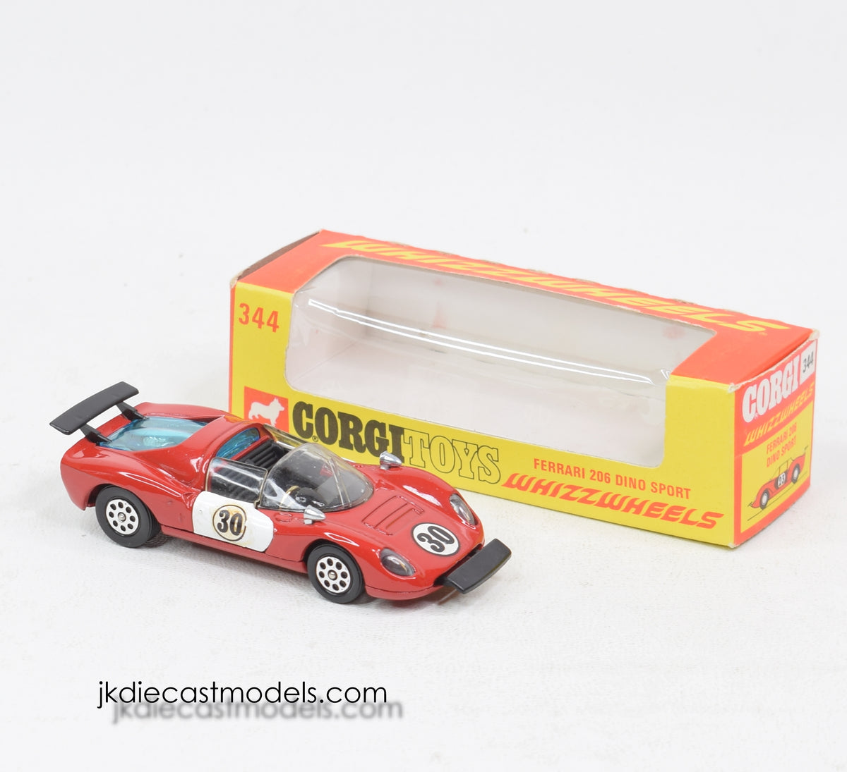 Corgi toys 344 Ferrari 206 Dino Virtually Mint/Lovely box ''The Winchester Collection'