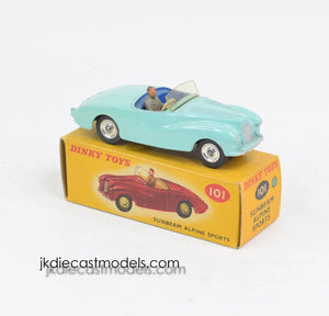 Dinky toys 101 Sunbeam Alpine Near Mint/Boxed (Spun hubs)