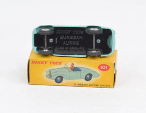 Dinky toys 101 Sunbeam Alpine Near Mint/Boxed (Spun hubs)