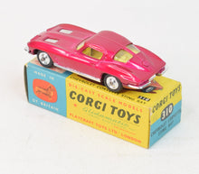 Corgi Toys 310 Chevrolet Corvette Virtually Mint/Boxed