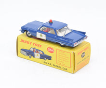Dinky toys 264 R.C.M.P Patrol Cadillac Virtually Mint/Nice box