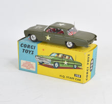 Corgi toys 358 H.Q Staff Car Virtually Mint/Nice box