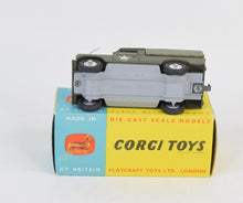 Corgi Toys 500 U.S Army Land-Rover Weapons carrier Virtually Mint/Nice box (Red interior)