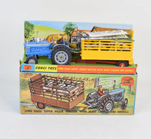 Corgi Toys Gift set 1 Ford 5000 with Beast Carrier Virtually Mint/Nice box