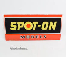 Spot-on glass point of sale display sign Very Near Mint