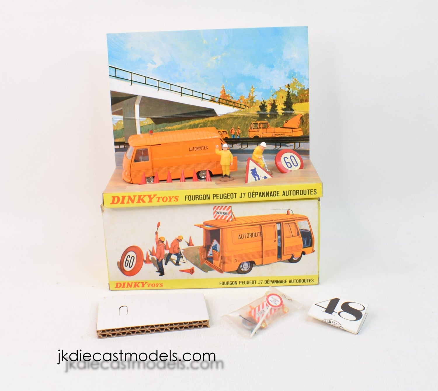 French Dinky 570A Fourgon Peugeot J7 Depannage Autoroutes Virtually Mint/Nice box