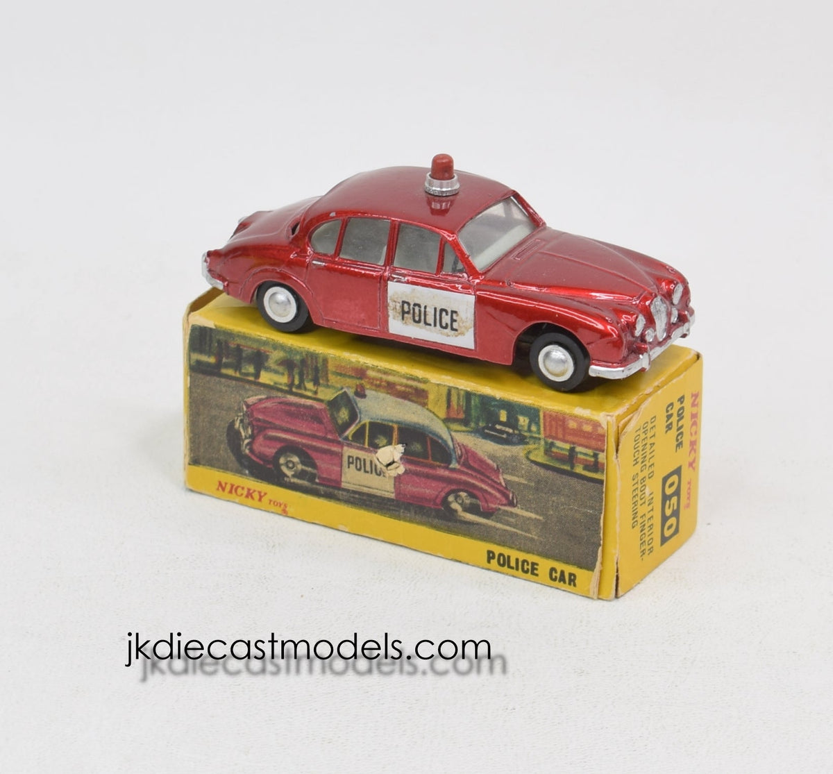 Nicky Toys 050 Jaguar 3.4 Police car Very Near Mint/Boxed (Rare version)