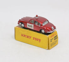 Nicky Toys 050 Jaguar 3.4 Police car Very Near Mint/Boxed (Rare version)