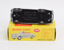 Dinky Toys 194 Bentley Coupe Virtually Mint/Nice box