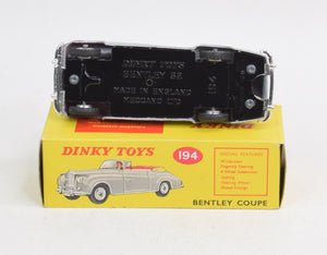 Dinky Toys 194 Bentley Coupe Virtually Mint/Nice box