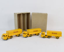 3 x French Dinky 32AJ Panhard Articulated Lorry 'KODAK' trade set - Very Near Mint/Boxed