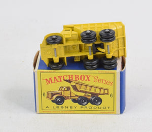 Matchbox Lesney 6 Euclid Quarry truck Virtually Mint/Nice box 'Carlton Collection'